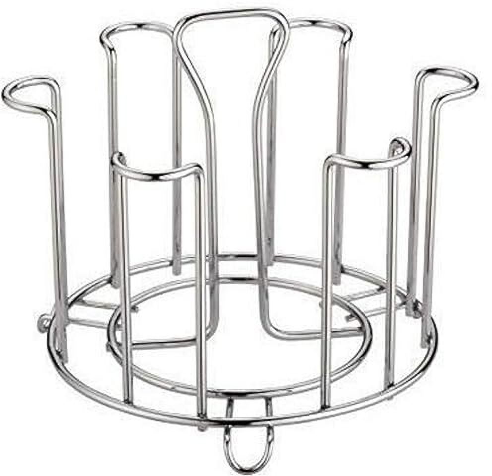 Straight Glass Holder 6 Slot Stainless Steel Glass Holder-image-1