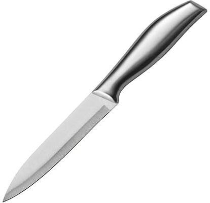 Stainless Steel Kitchen Knife with Soft Touch Handles (CA/ silver/ pack of 1) Stainless Steel Fruit Knife-image-26