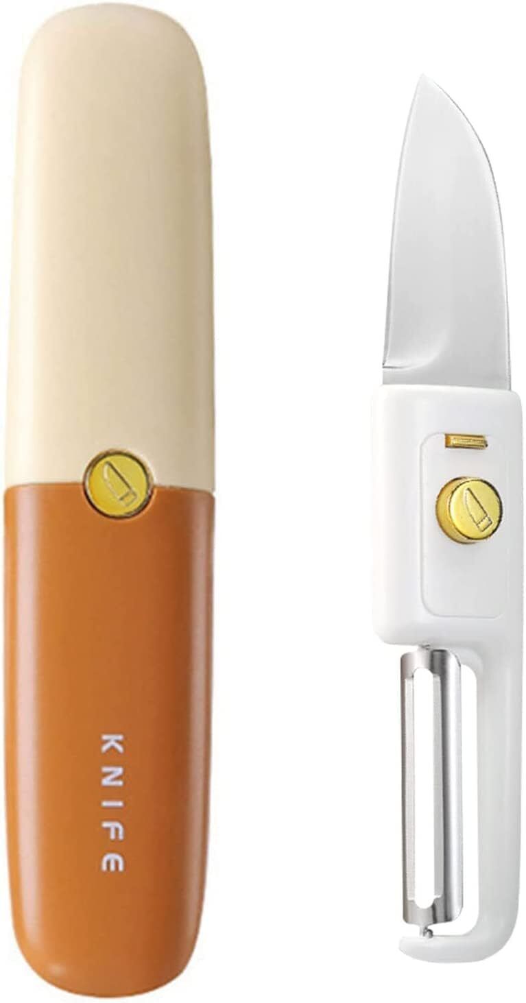 WORBAX Dual-Use Knife and Peeler, Stainless Steel Blades for Peeling and Slicing Knife-picture-26
