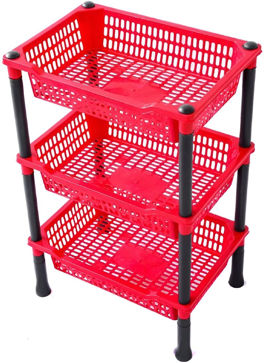 Multi-Purpose Plastic Storage Organizer 3-Layer Rack Kitchen & Office Plastic Kitchen Trolley-image-16