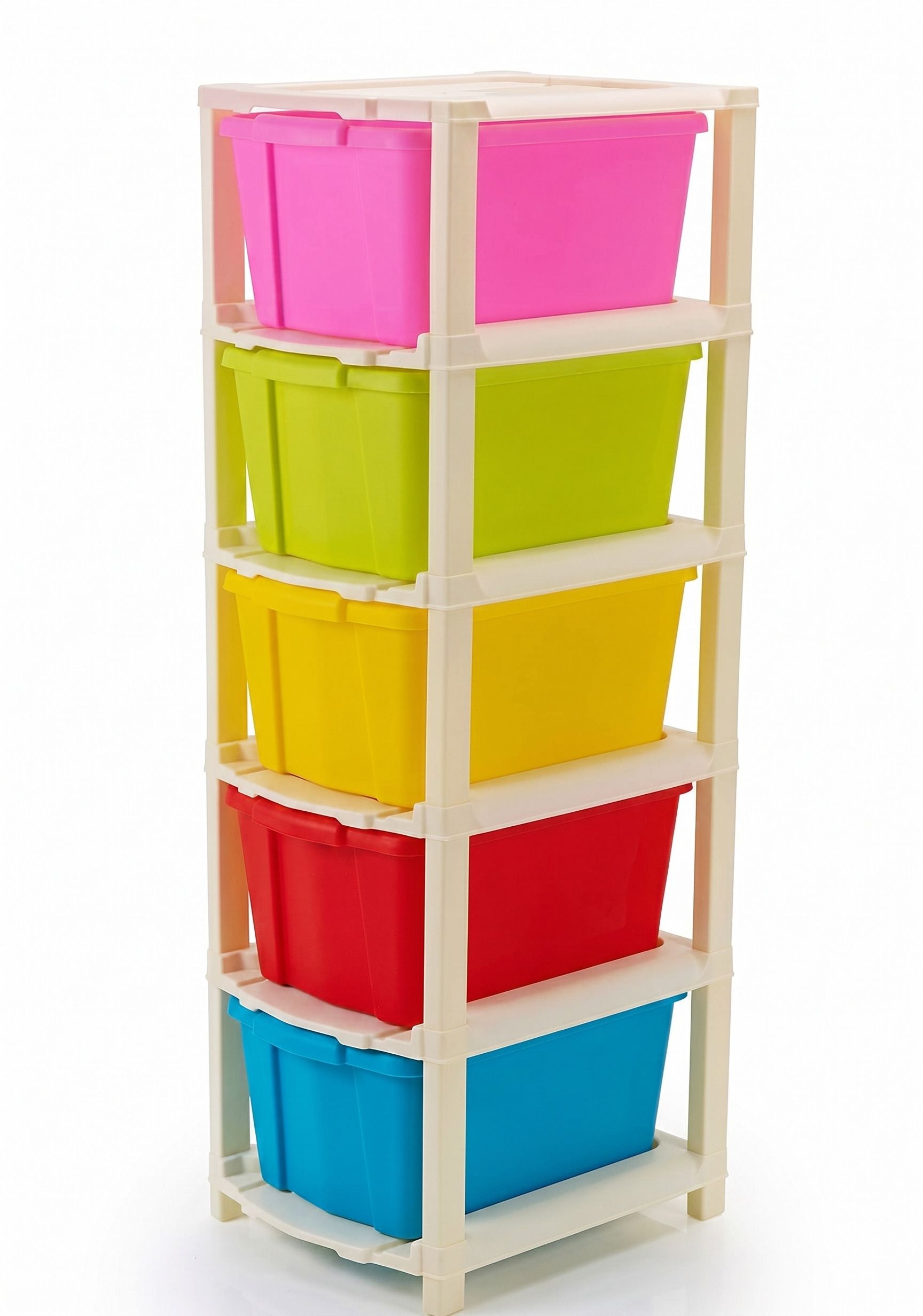 surety for safety Containers Kitchen Rack 7 Layer MultiColor Plastic Modular Drawer for Home, Office Free Standing Plastic-picture-15