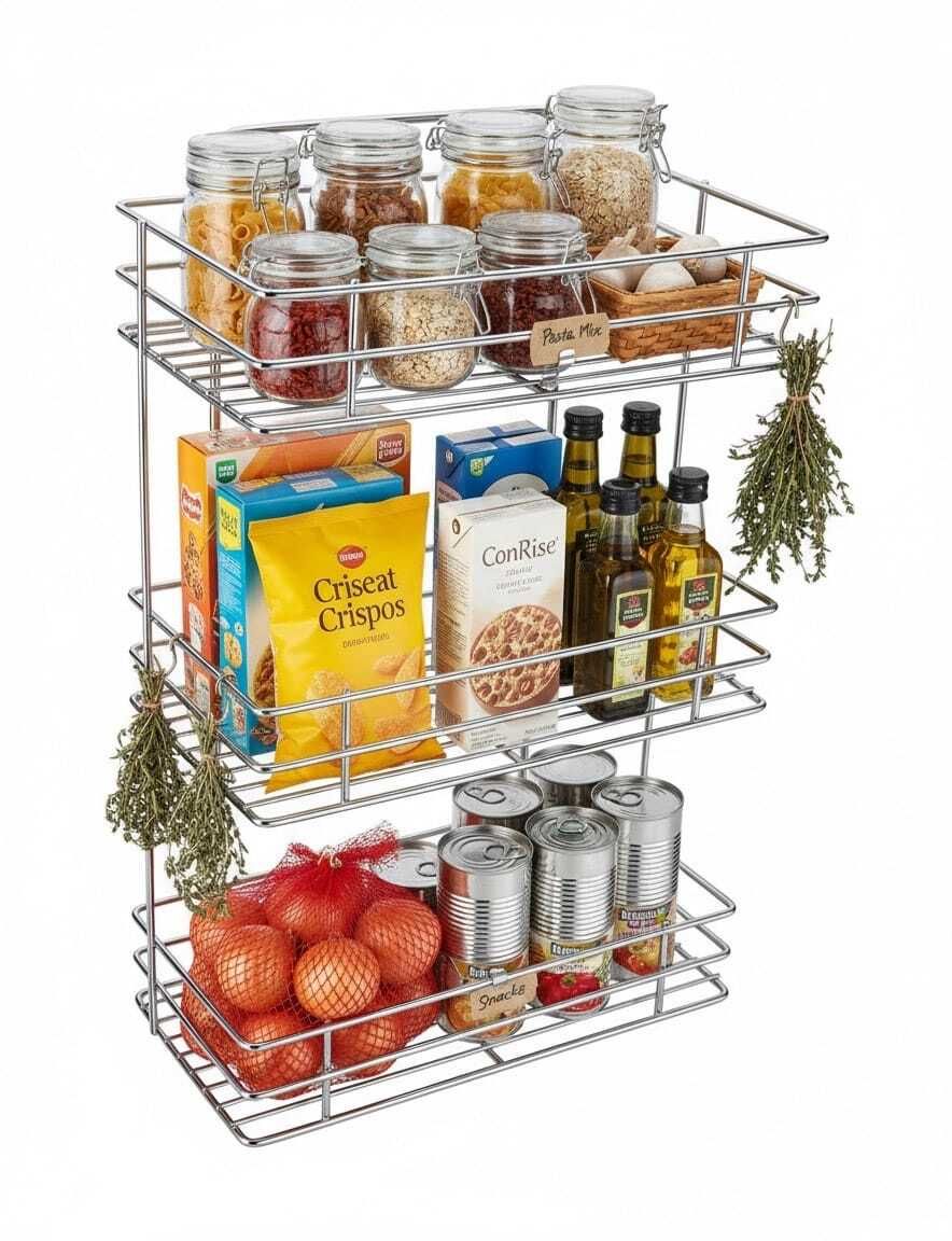 Utensil Kitchen Rack Stainless Steel Multipurpose Storage Rack/Shelf, Kitchen Rack Steel-image-15