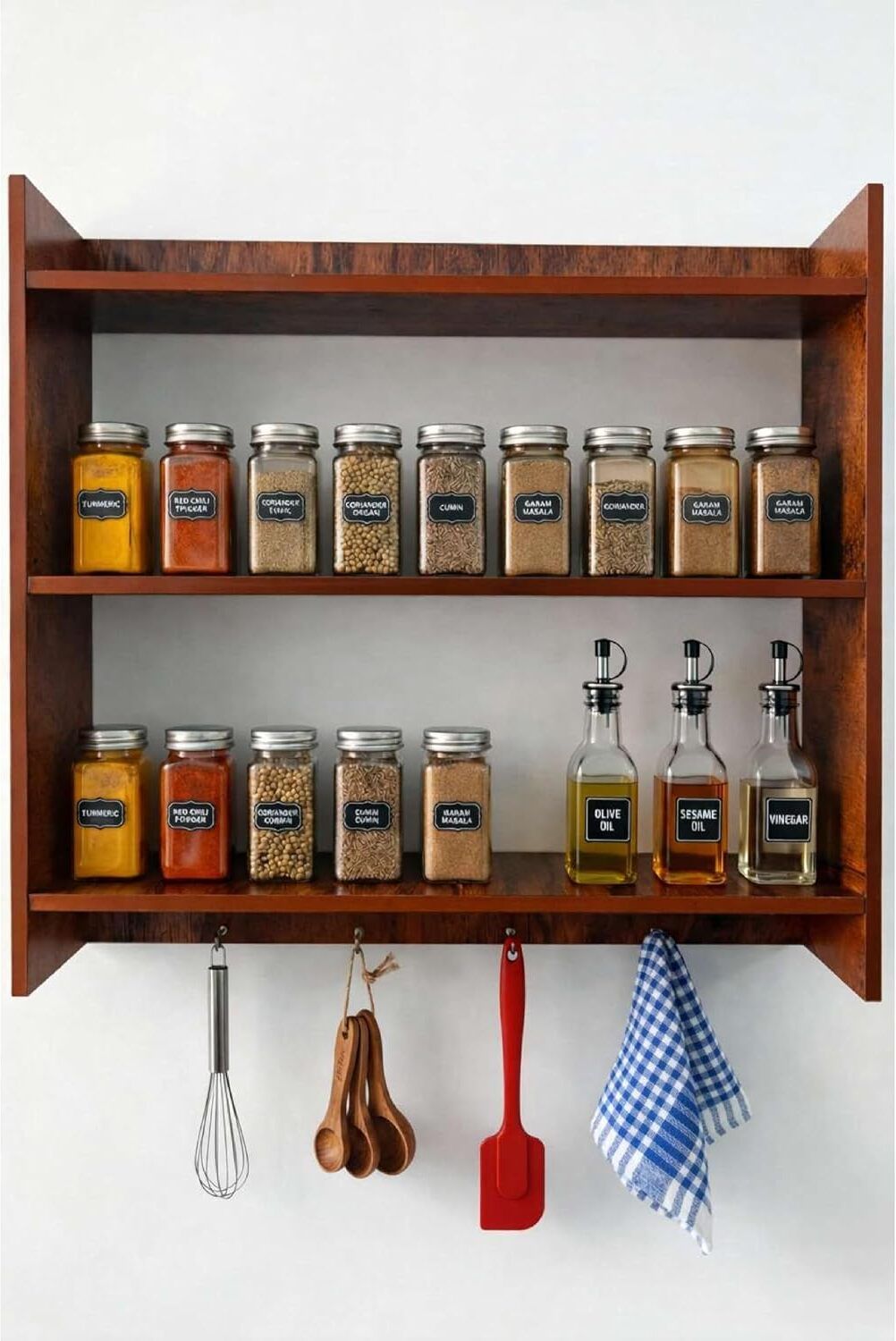 vars decor Containers Kitchen Rack KITCHEN RACK SHELF A Wood-picture-13