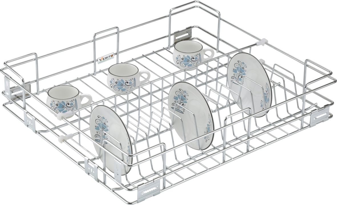 Cutlery Kitchen Rack Cup and Saucer Kitchen Basket 15X20X4 Inch / Kitchen Drawer / Kitchen Cabinet Steel-image-30