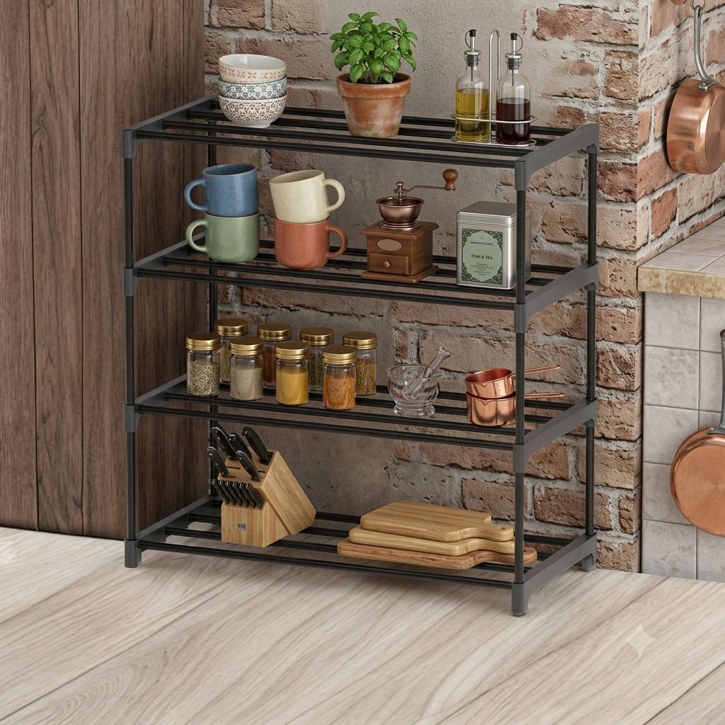 shoeracki Plate Kitchen Rack Plastic-picture-13