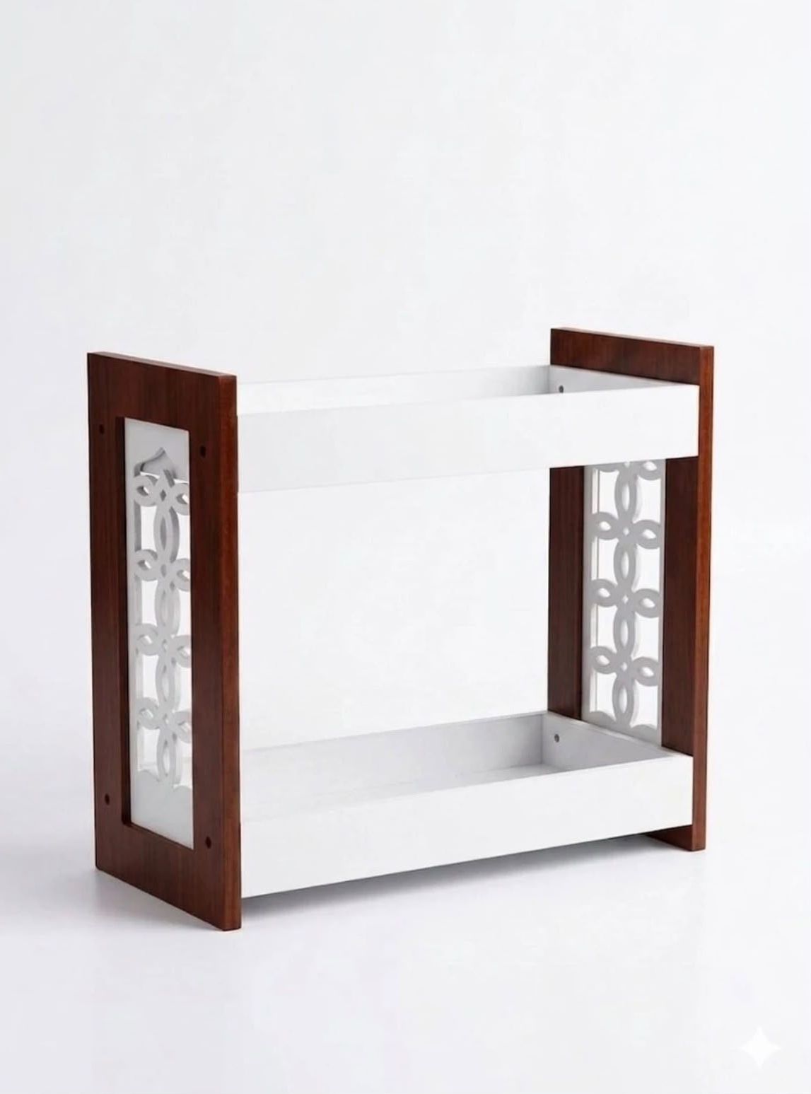 Containers Kitchen Rack A decorative and practical storage rack crafted from quality MDF wood. Wood-image-48