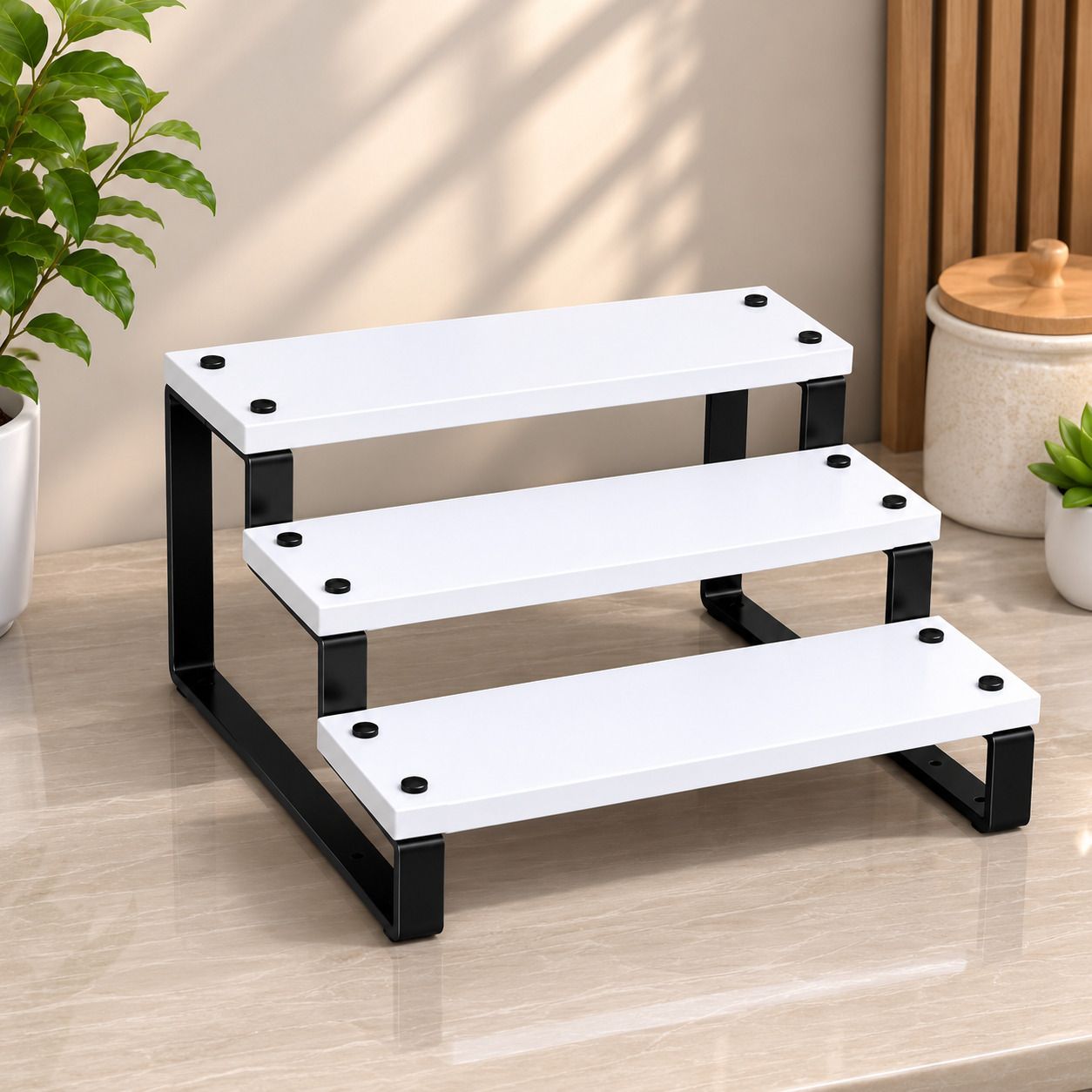 woodvilla Containers Kitchen Rack Spice Rack, Masala Rack, Kitchen Storage Organizer, Seasoning Holder Wood-picture-24