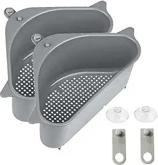 Dish Drainer Kitchen Rack Kitchen Sink Drain Basket Storage Dish Rack Organizer Sink Shelf Soap Sponge Plastic-image-26