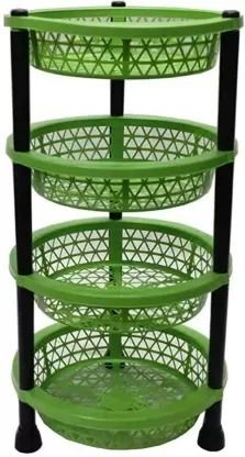 Fruits/Vegetables Kitchen Rack 4Layer Multi-purpose Kitchen Storage Basket Kitchen Rack Plastic-image-49