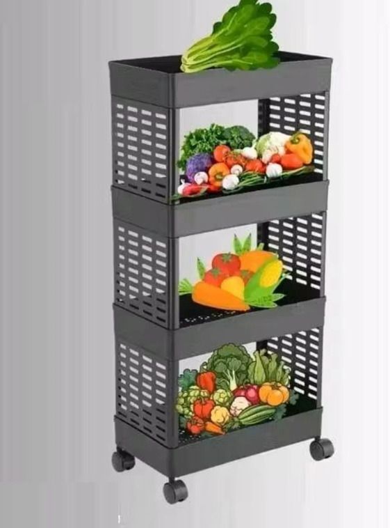 Fruits/Vegetables Kitchen Rack Plastic-image-45