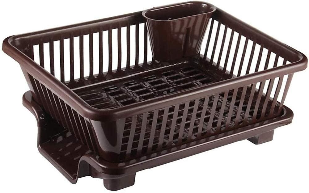 Dish Drainer Kitchen Rack Multi-Functional Blue Plate and Cutlery Drainer Rack for Kitchen Sink Plastic-image-27