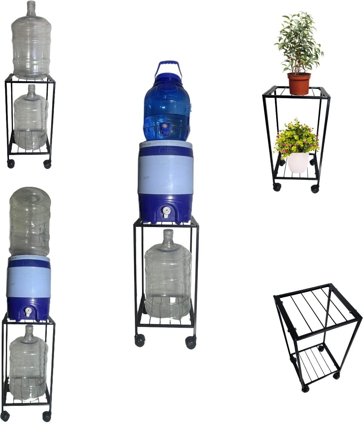 Multipurpose Stand Water Dispenser,Plant & Kitchen Pot Trolley,Space-saving rack Iron Kitchen Trolley-image-34