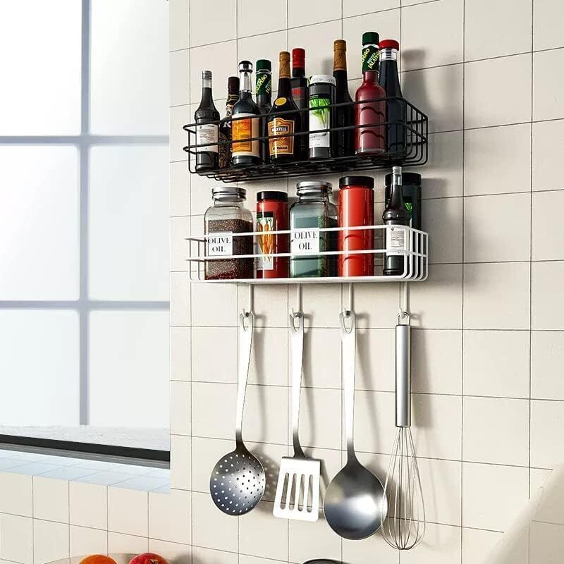 Cutlery Kitchen Rack Storage Organizer(Pack of 2) for Kitchen Rectangular Wall Mounted Space Saving Steel-image-9
