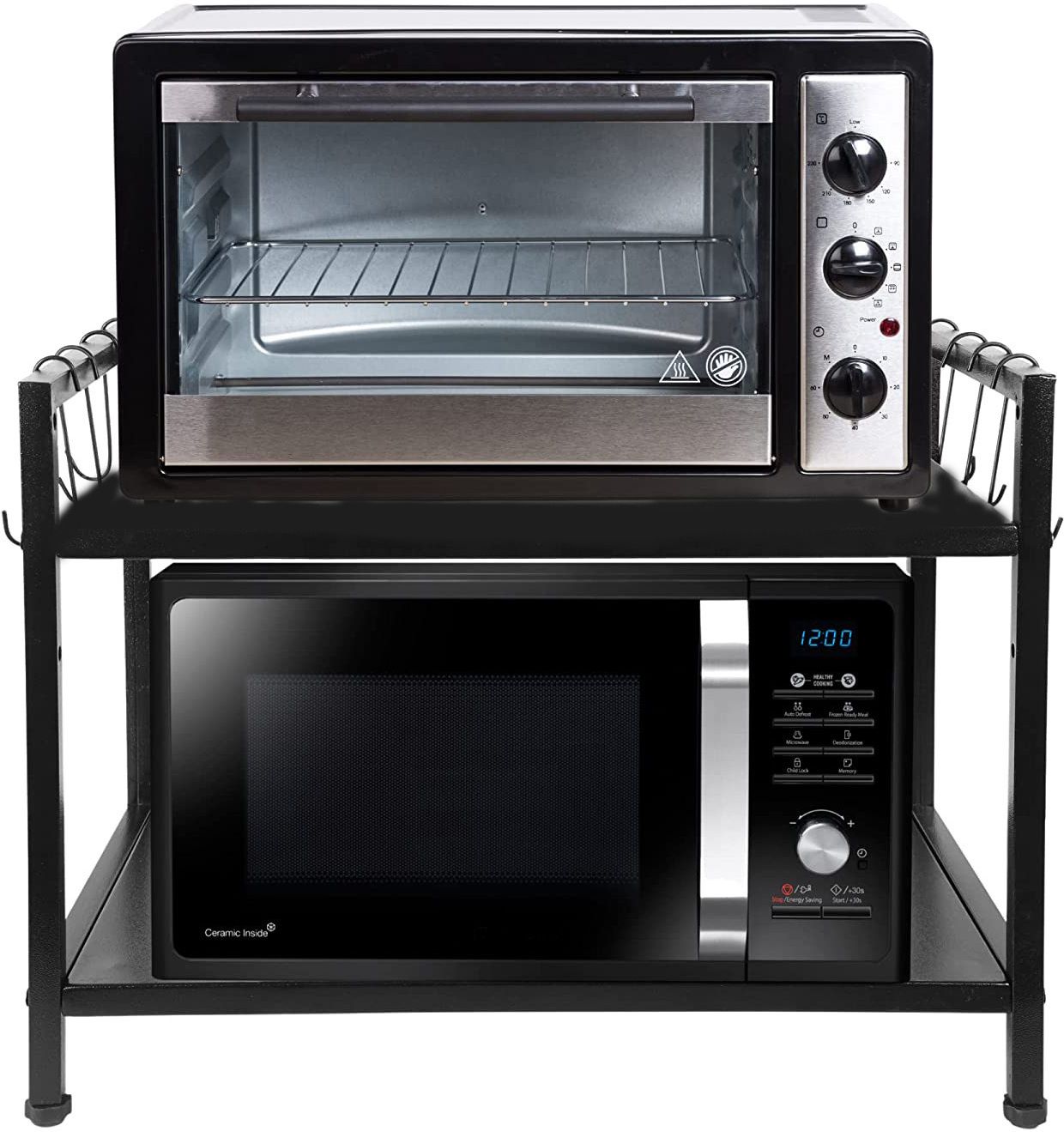 Containers Kitchen Rack 2Tier Kitchen Storage Rack,Microwave Oven Stand,Mixture Stand,OTG Stand Platform Iron-image-48