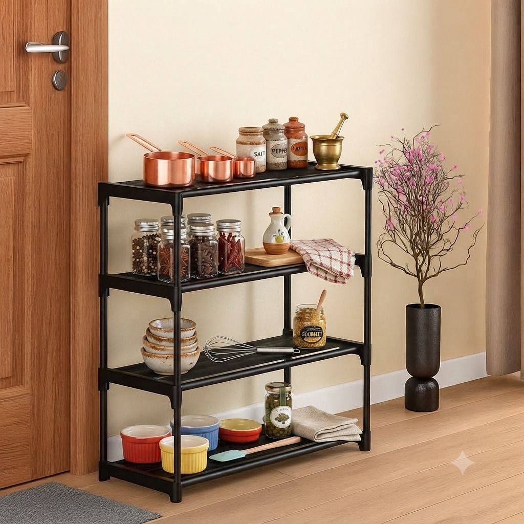 shoerackz Plate Kitchen Rack Plastic-picture-19