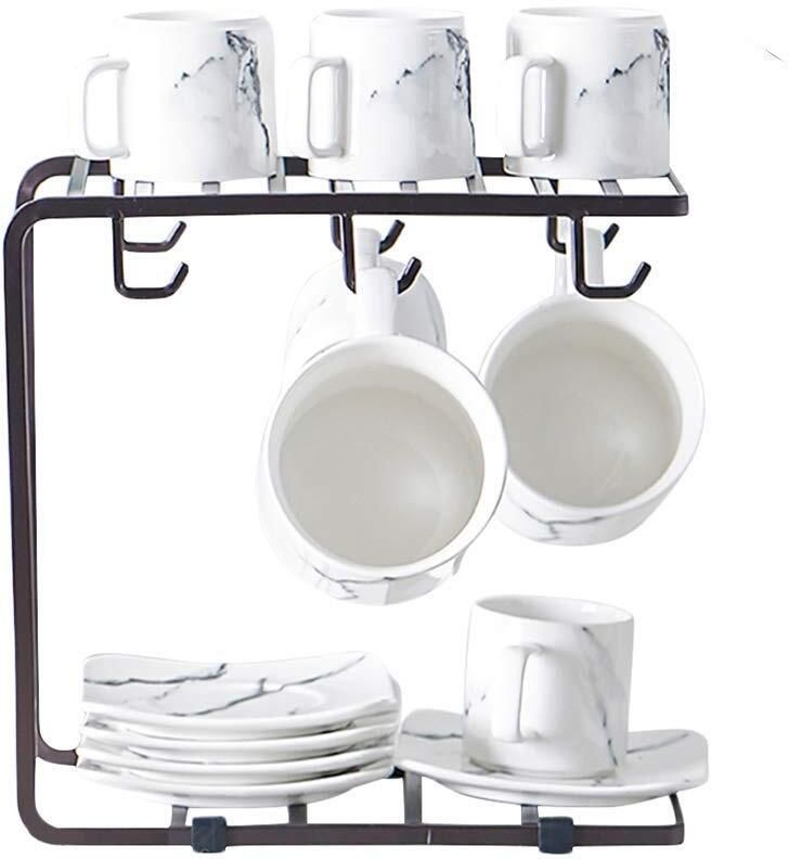 yhstore Dish Drainer Kitchen Rack Cup Holder for kitchen Rack , Cup stand | Cup Saucer Organizers Iron-picture-22