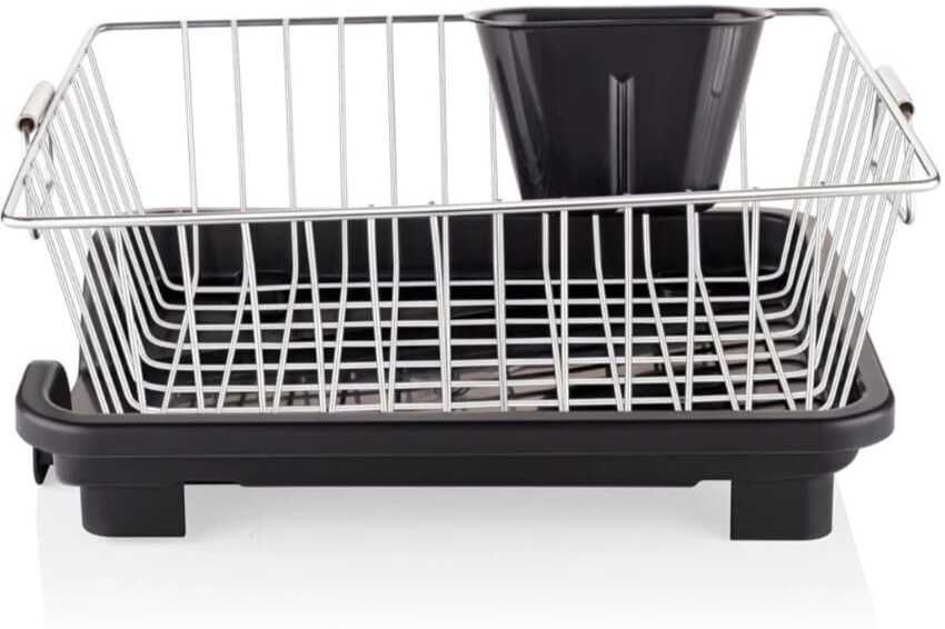 Dish Drainer Kitchen Rack Kitchen Dish Drying Rack for Utensils Steel, Plastic-image-37