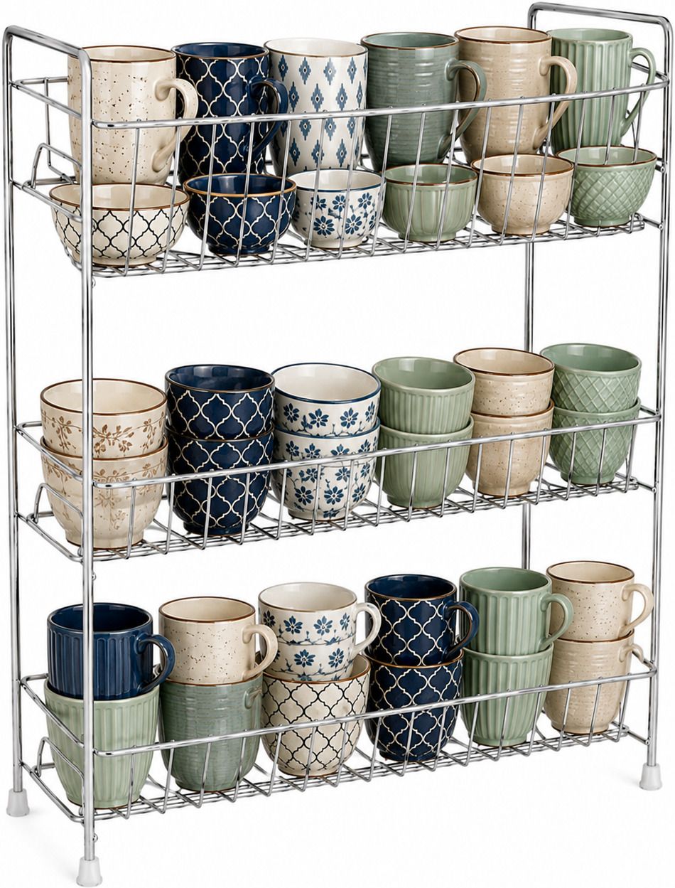 Utensil Kitchen Rack Stainless Steel 3 Shelf Rack For Kitchen Utensil Holder Steel-image-25