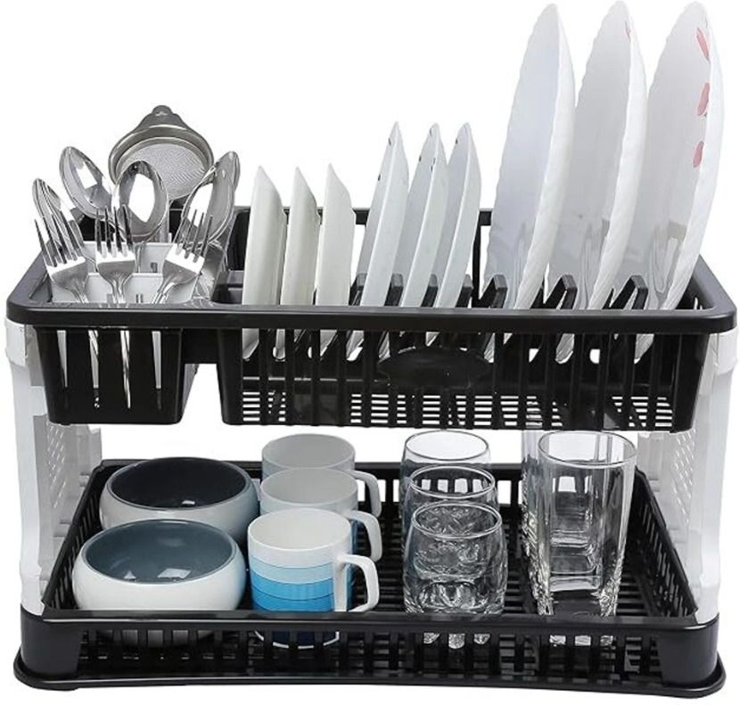 Dish Drainer Kitchen Rack DISH RACK Plastic-image-27
