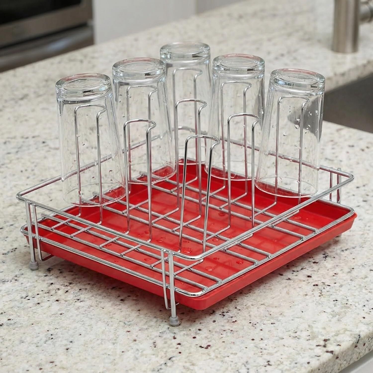 enorme 9GLASSRACKHOLDER-1 Stainless Steel Glass Holder-picture-0