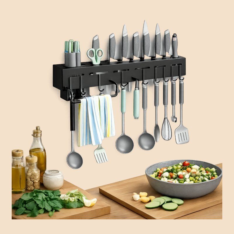 Utensil Kitchen Rack Home Chef Storage Organizer Plastic-image-21