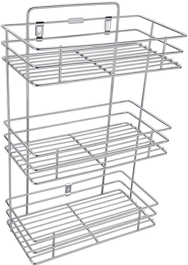 dealkart Utensil Kitchen Rack 3 self Steel-picture-24