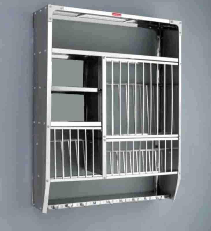 Dish Drainer Kitchen Rack Wall Mounted Dish Rack (39x36) Utensil Kitchen Rack Steel-image-39