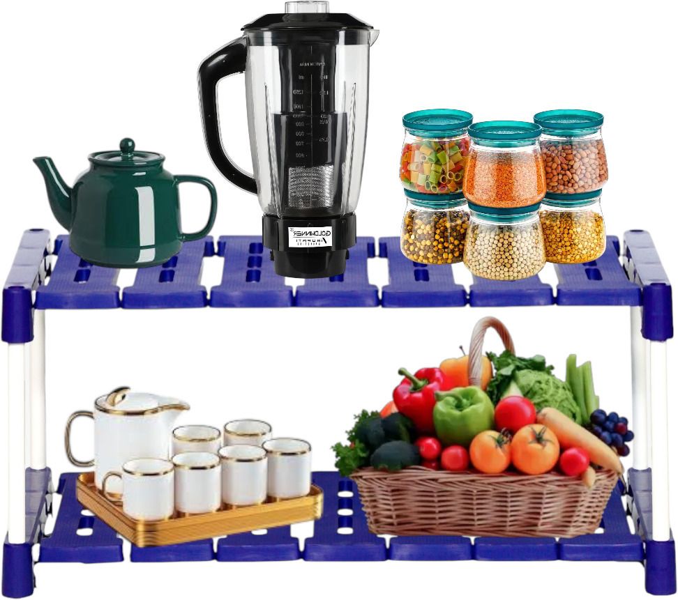 novatic Utensil Kitchen Rack Containers Kitchen Rack Iron Spice Rack Kitchen Storage Rack Plastic-picture-3
