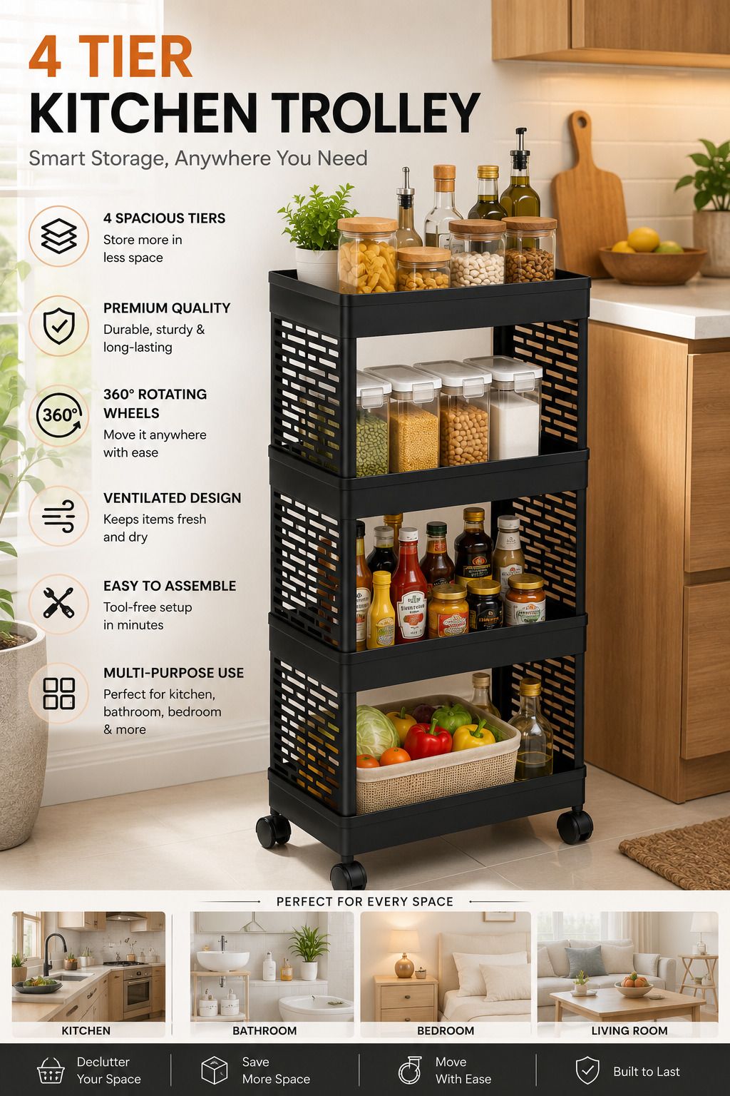 Cutlery Kitchen Rack Plastic-image-21