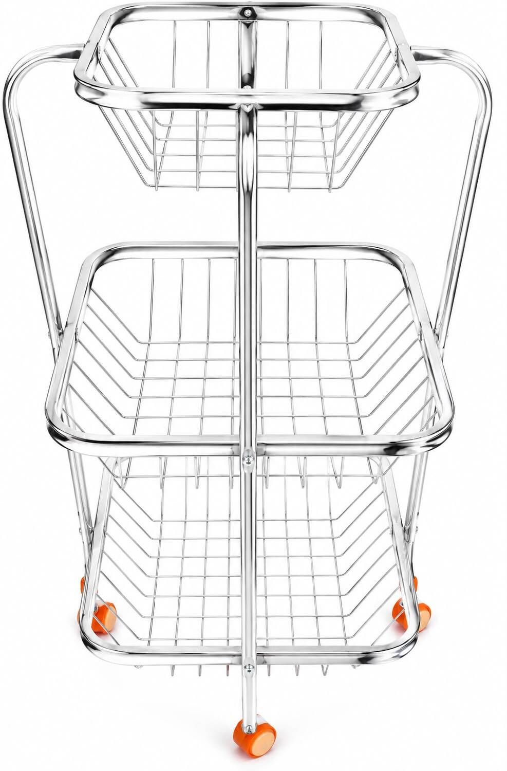 Utensil Kitchen Rack rolling storage trolley Steel-image-30