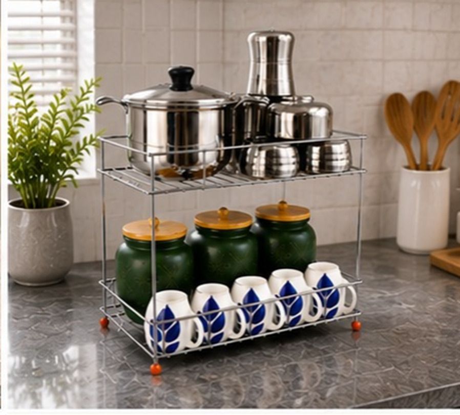 Plate Kitchen Rack Kitchen Accessories Display Rack Steel-image-32