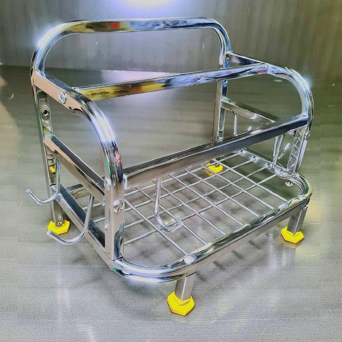 Chakla/Belan Kitchen Rack PALOMINO Chakla Belan Tawa Chimta lighter Stand 5 in1 Holder Stainless Steel Chakla/Belan Kitchen Rack for Home Chakla/Belan Kitchen Rack (Steel) Steel-picture-21