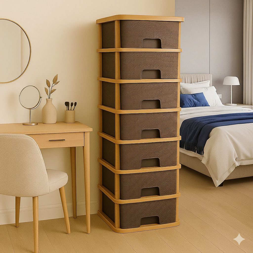 surety for safety Utensil Kitchen Rack 7 drawer Narrow, tall options fit well in tight spaces Plastic-picture-20