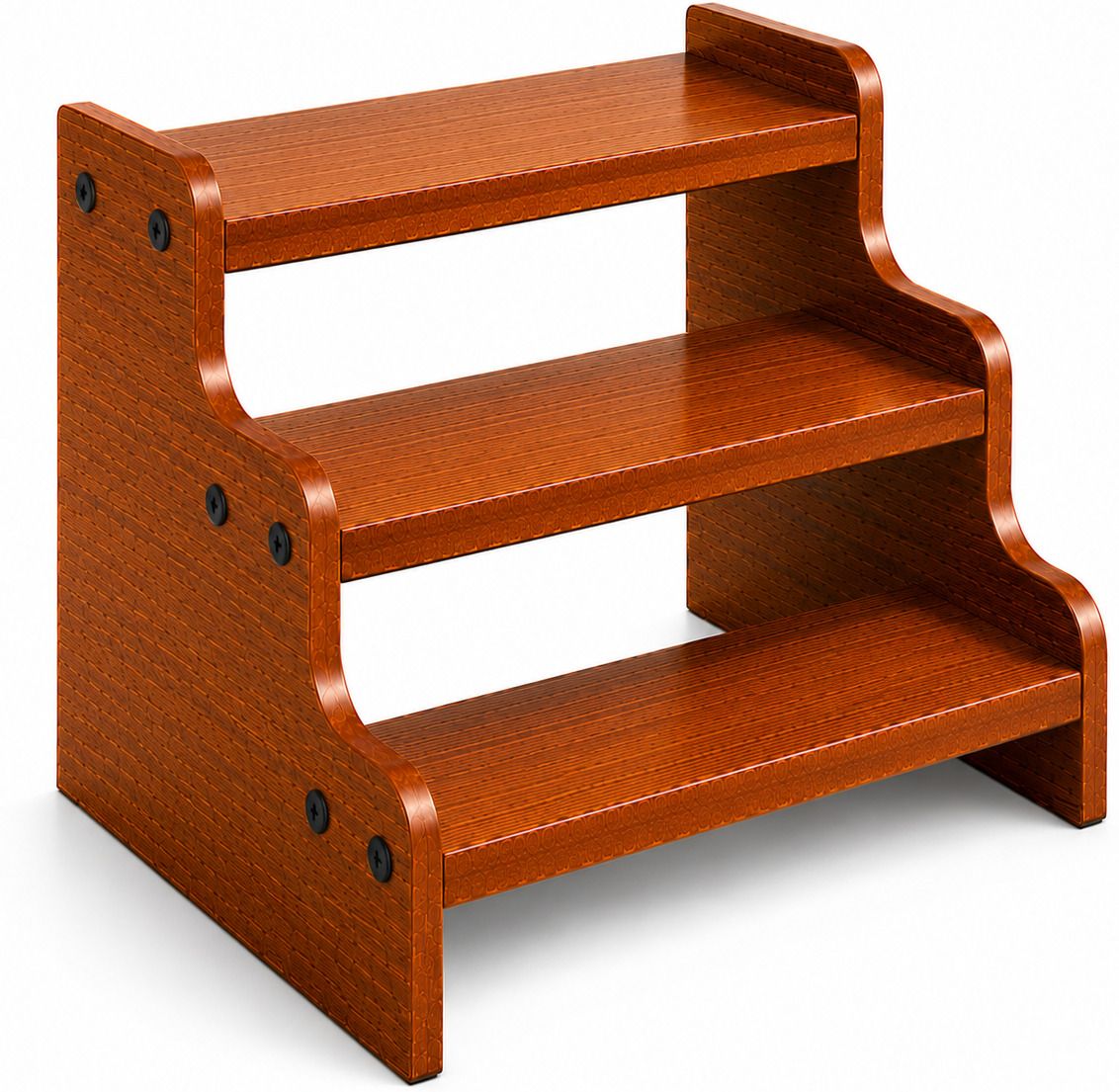vb woodvera Utensil Kitchen Rack Premium MDF Wooden Countertop Shelf 3 Tier Spice Organizer Rack Wood-picture-29