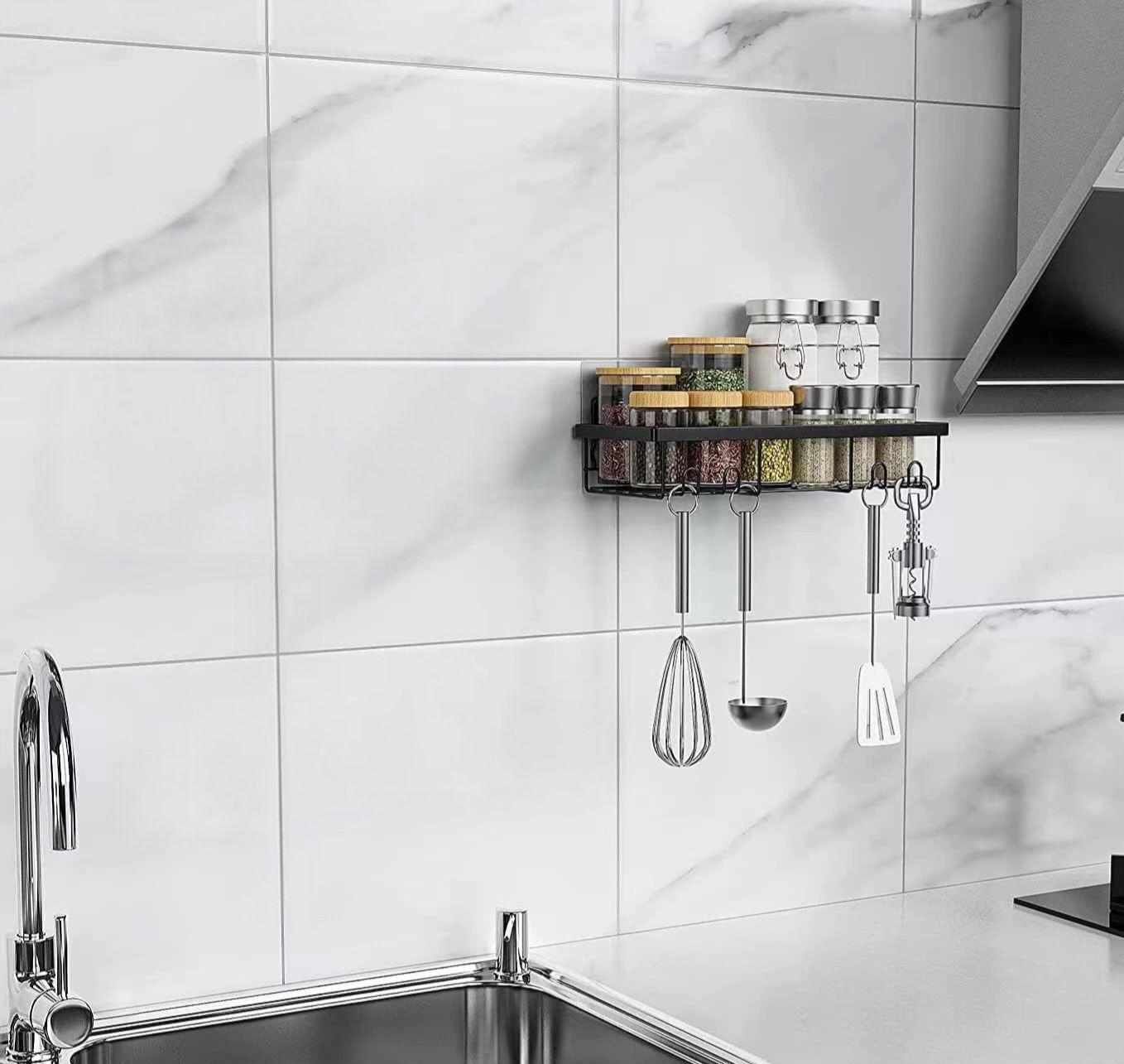 Set of 1-Multi purposes Kitchen Trolley Storage Organizer for Kitchen Carbon Steel Kitchen Trolley