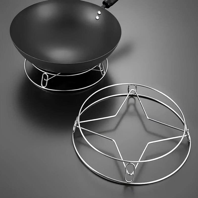 suvaniq Stainless Steel Steaming Pot with Rack Kitchen Cooking Cooker Set Deluxe Glossy Trivet-picture-47