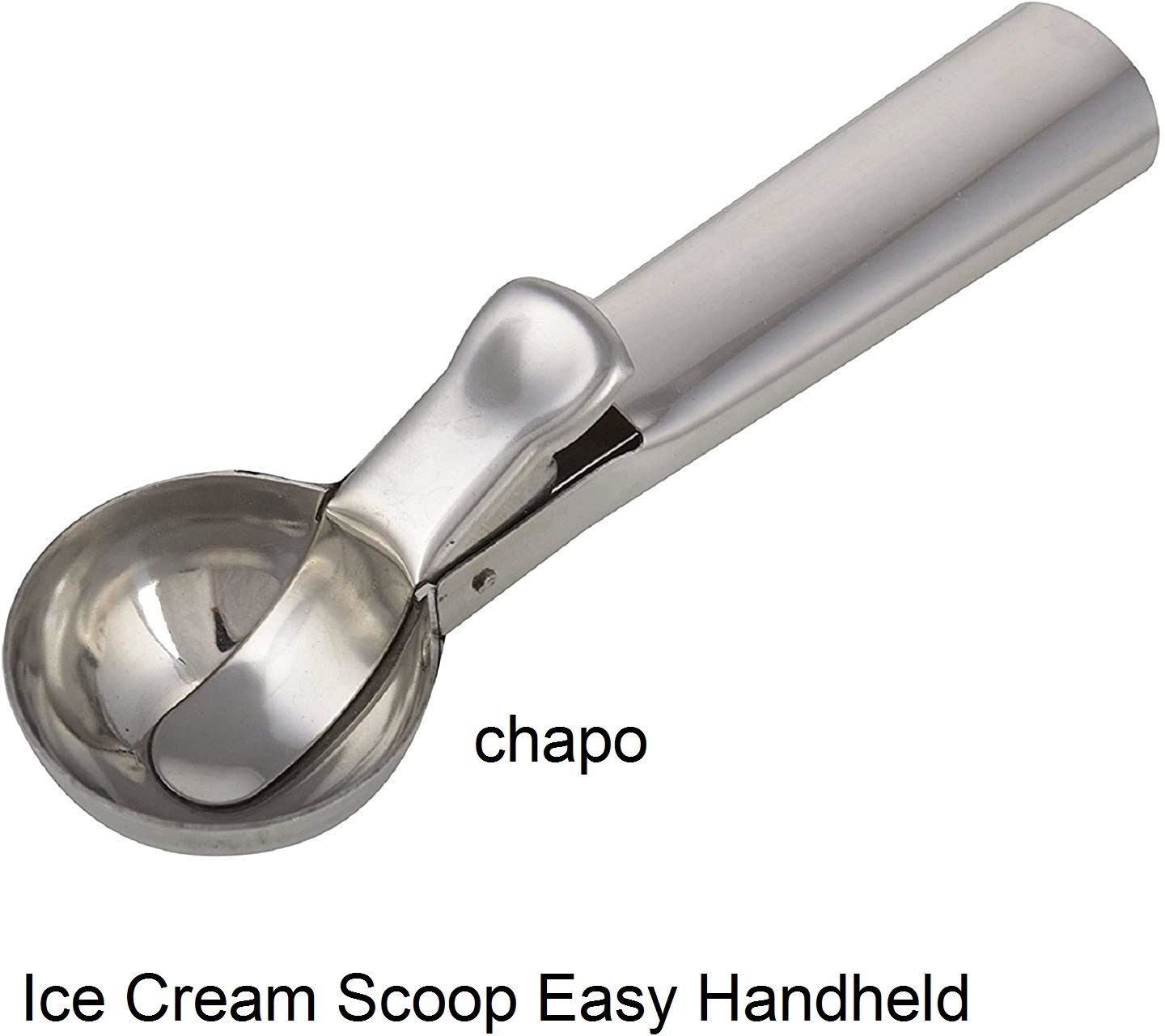 chapo Stainless Steel Ice Cream Scoop Easy Trigger (pack of-1) Steel Ice-cream Spoon-picture-27