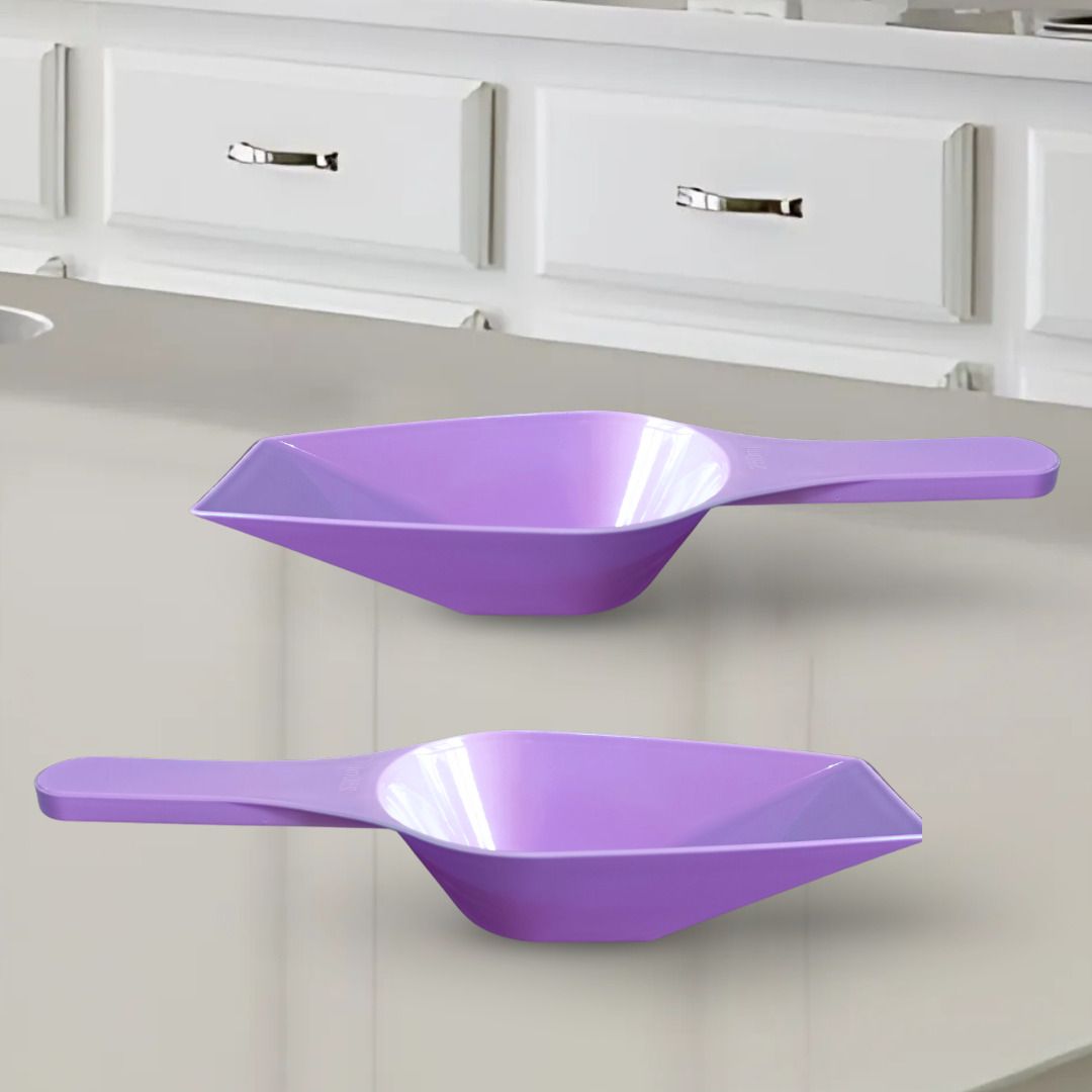 Measuring Scoop Spoon - 250 ml , Purple- Ideal For Flour Grains Sugar Kitchen Scoop-image-9