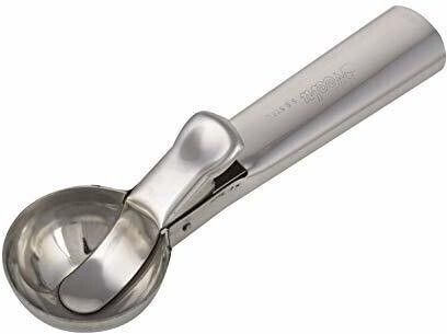 sakoraware Stainless Steel Ice Cream Scoop Scooper Serving Spoon, Silver- Best for Kitchen Kitchen Scoop-picture-39