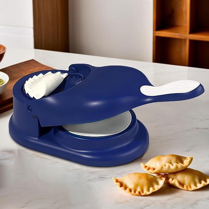 Cold 2 in 1 Dumpling Maker Ghughra Momos Maker, Skin Press Mould for Gujiya Ghughra Manual Dough Press