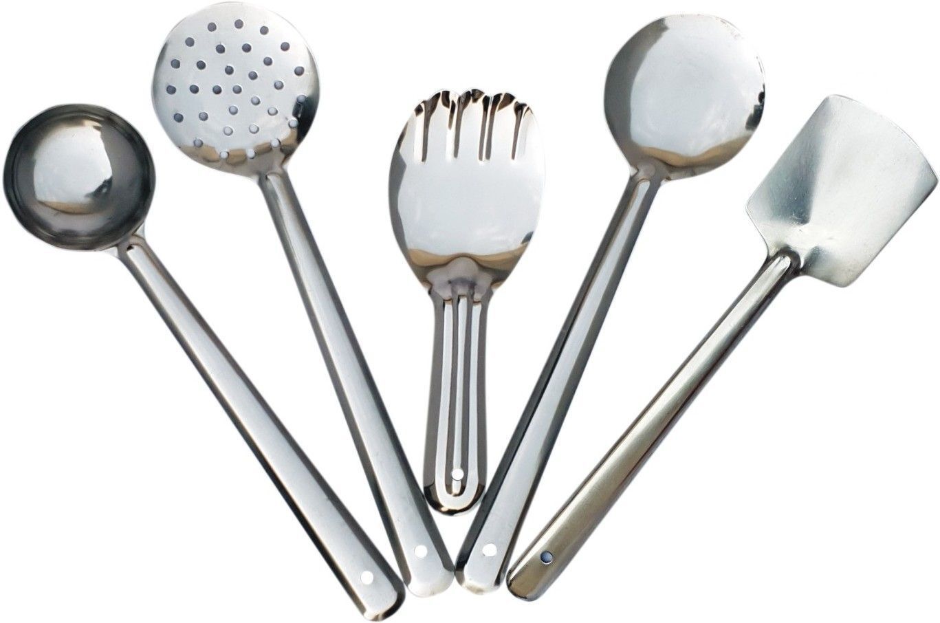 Stainless Steel Cooking and Serving Spoon(Laddle/Ladle) Set, 5-Pieces,Complete Kitchen Tool Kitchen Tool Set-image-13