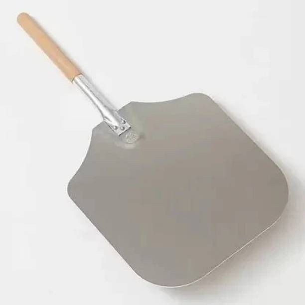 Aluminium Pizza Lifter with Wooden Handle for Baking 10*10 Pizza Maker