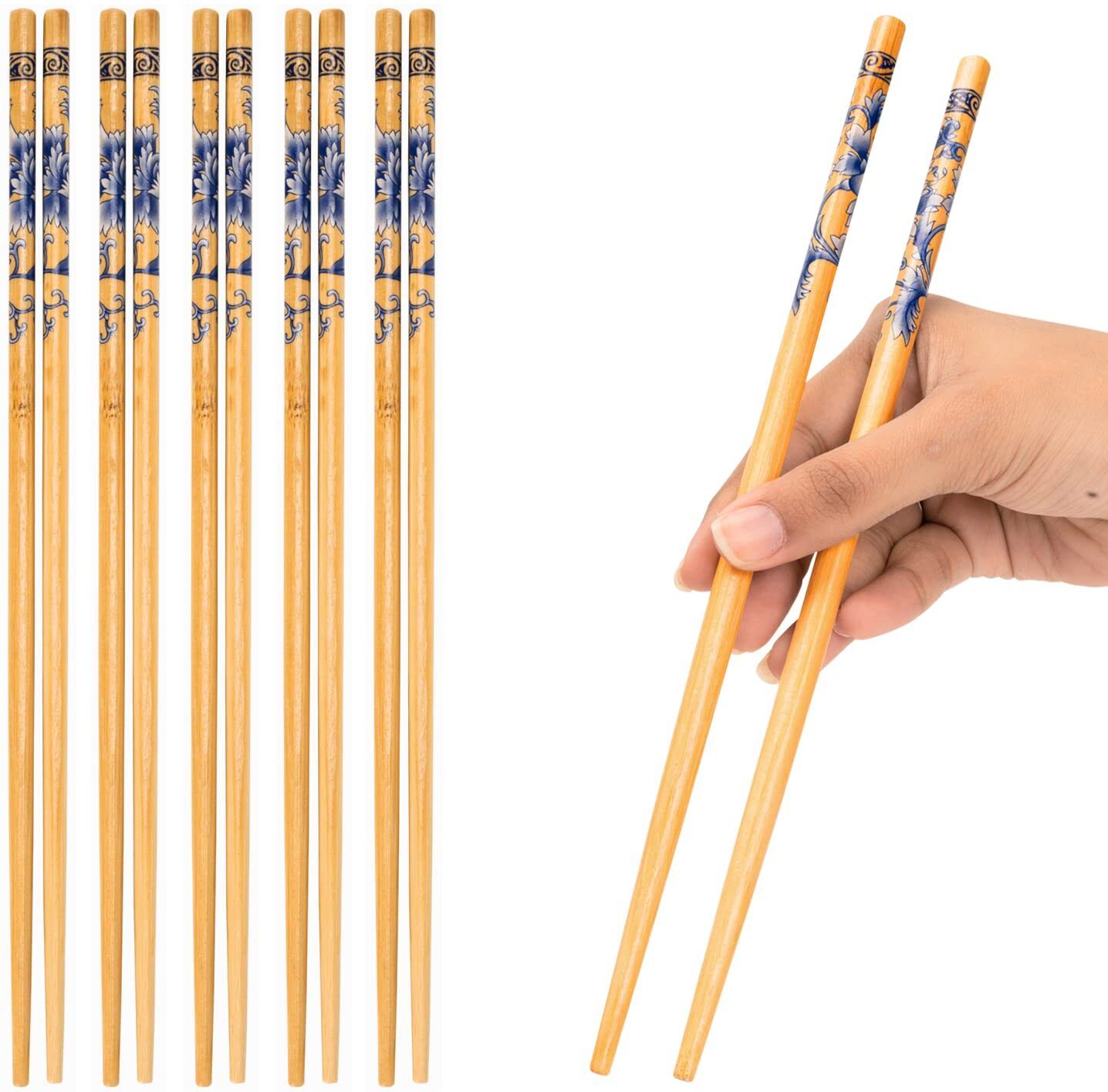 jamboree Cooking, Decorative, Eating, Training Wooden Chinese, Japanese, Korean, Vietnamese Chopstick-picture-8