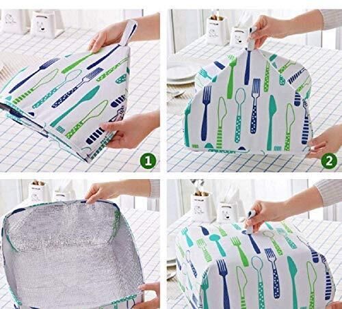 v2h Fabric Foldable Insulation Aluminum Foil Food Dining Table Dust Cover Pack of 1 4 inch Lid-picture-49