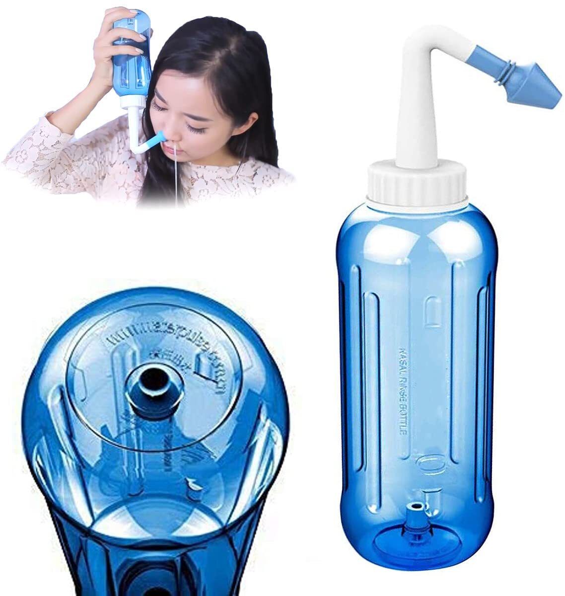 skyunion Nose Cleaner With Sinus Nasal Pressure 300ml Manual Nasal Aspirator-picture-17