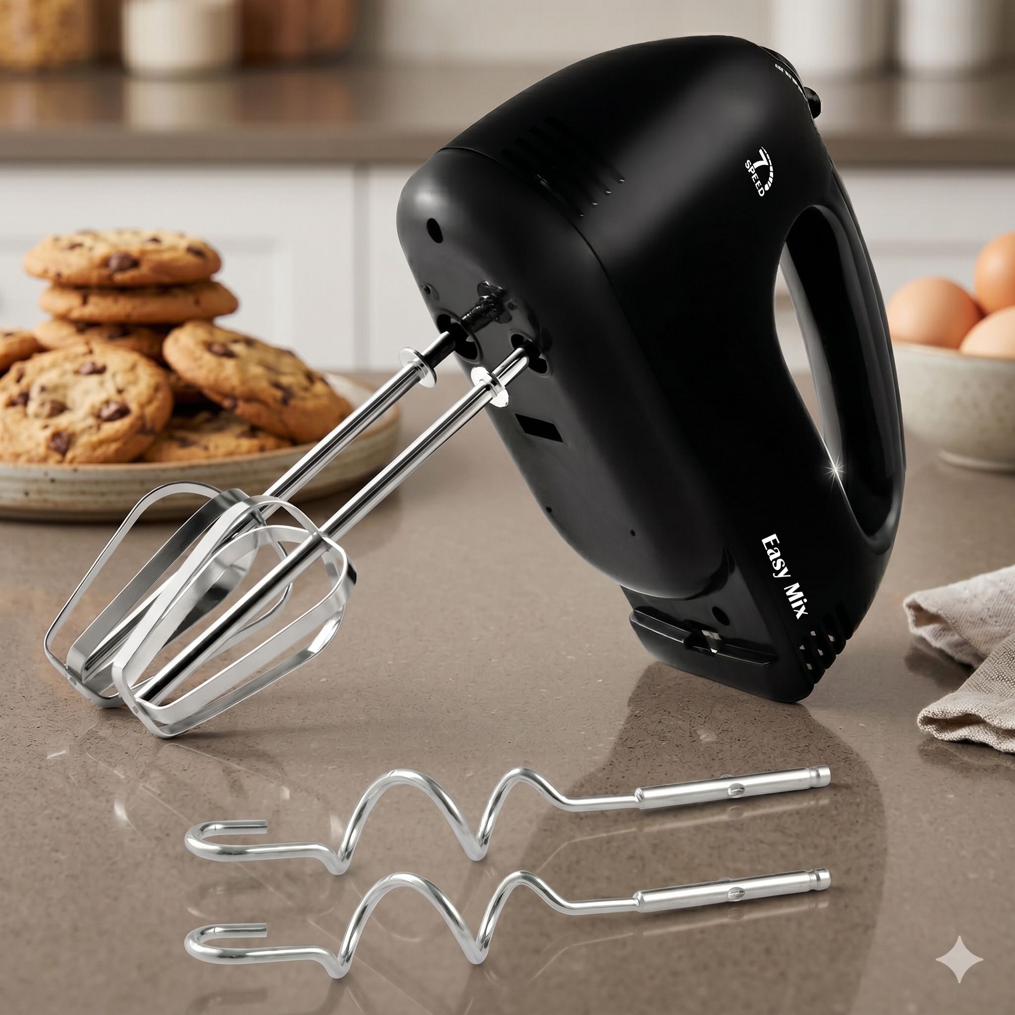 260 W Black Chopper, Electric Whisk, Hand Blender, Stand Mixer-image-12