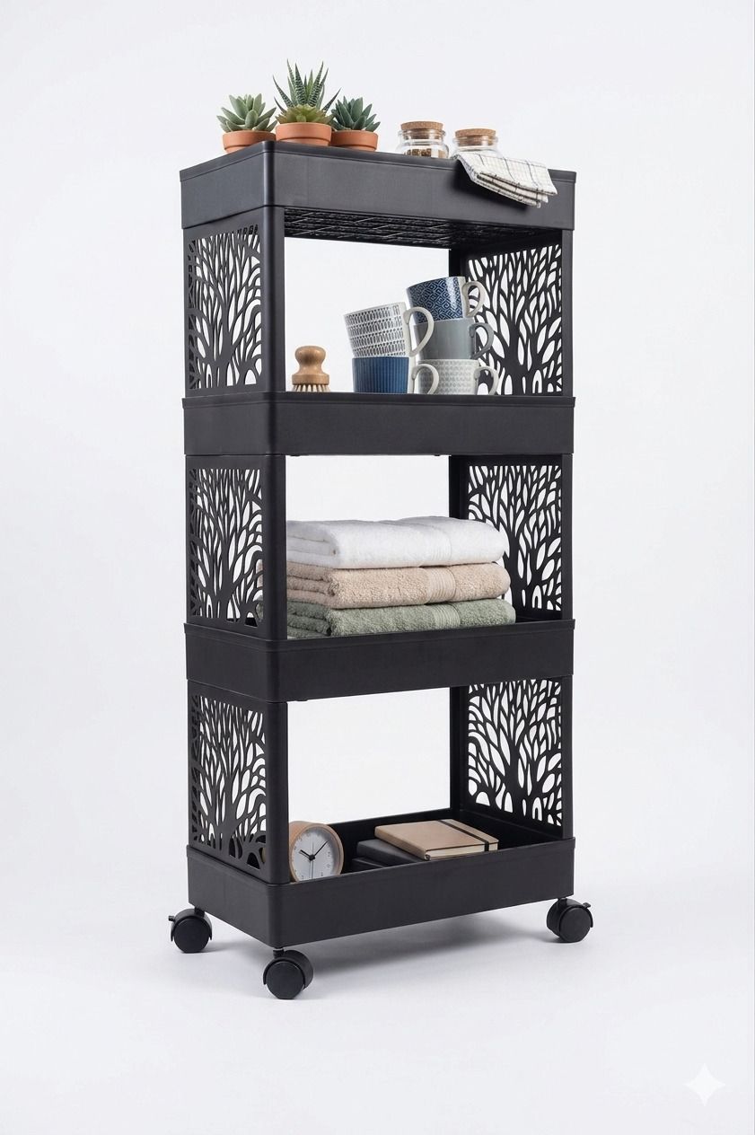 Plastic Kitchen Trolley-image-23