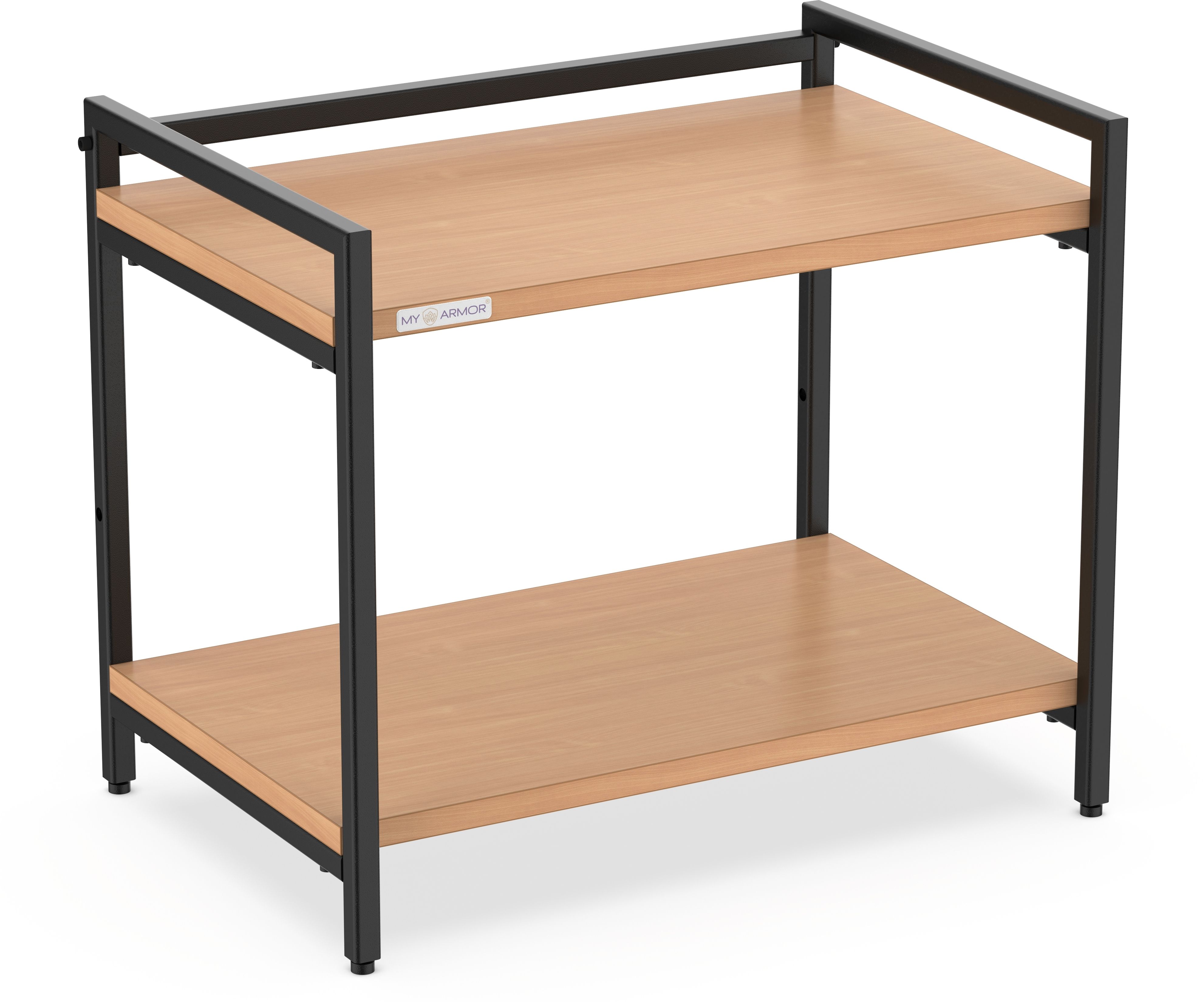 my armor Platform Top Microwave & Oven Stand, Kitchen Organizer, Wooden Shelf, 2 Tier, Wooden Kitchen Trolley-picture-18