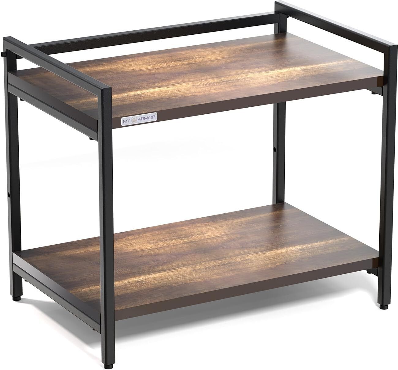 my armor Platform Top Microwave & Oven Stand, Kitchen Organizer, Wooden Shelf, 2 Tier, Wooden Kitchen Trolley-picture-19