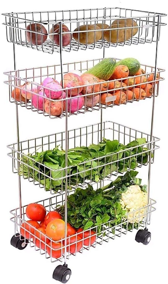 Stainless Steel Kitchen Trolley